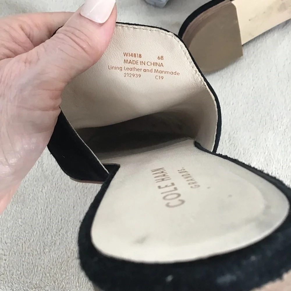 Cole Haan Women’s Hadley Suede Leather Slide Casual Mule Loafer Size 6M - Picture 12 of 12